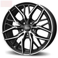 FELNA ALU 19X8.5 5/108 ET45 72.3 MOMO SPIDER MATT BLACK DIAMOND CUT